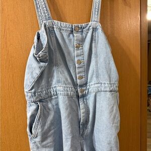 a.n.a Light Blue Denim Jumpsuit